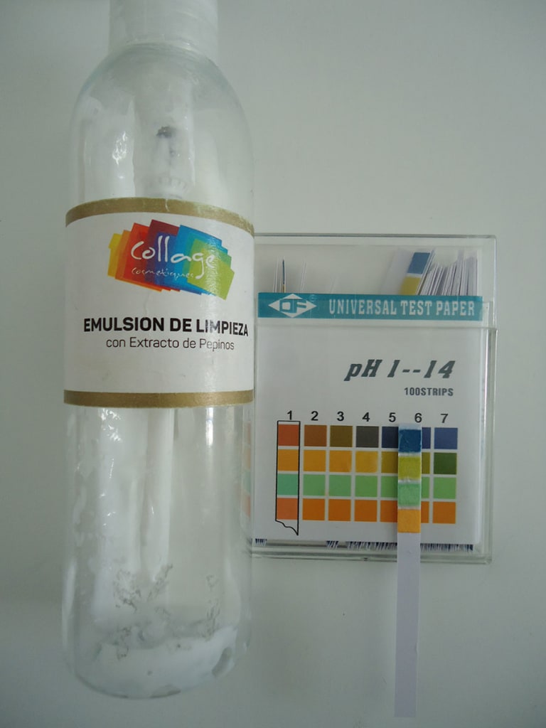 pH de Emulsión de limpieza de Collage